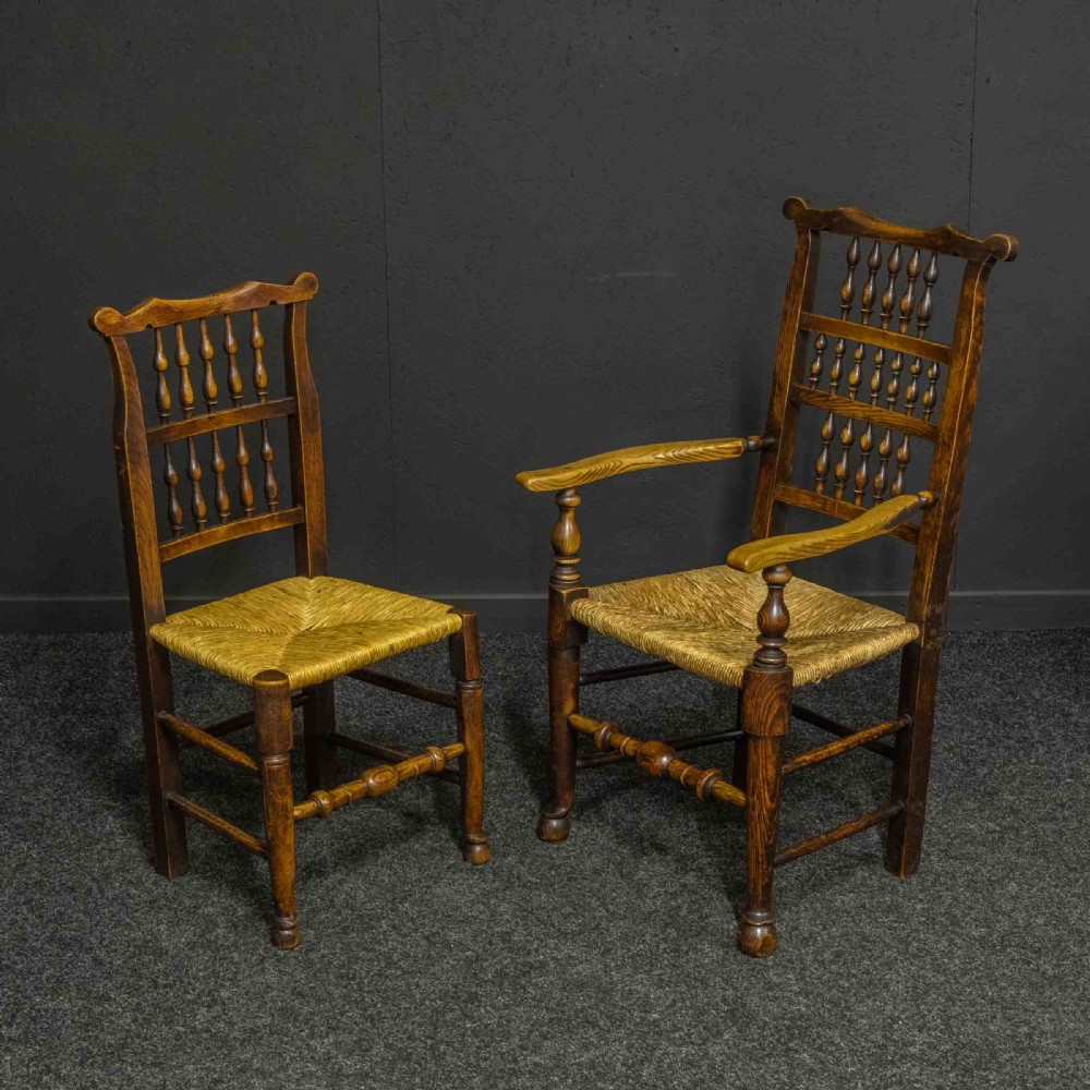 Set of Eight Country Chairs View V
