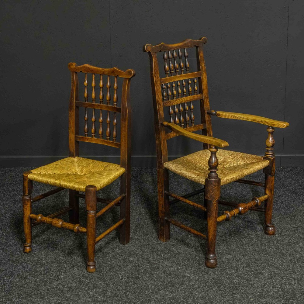 Set of Eight Country Chairs View VI