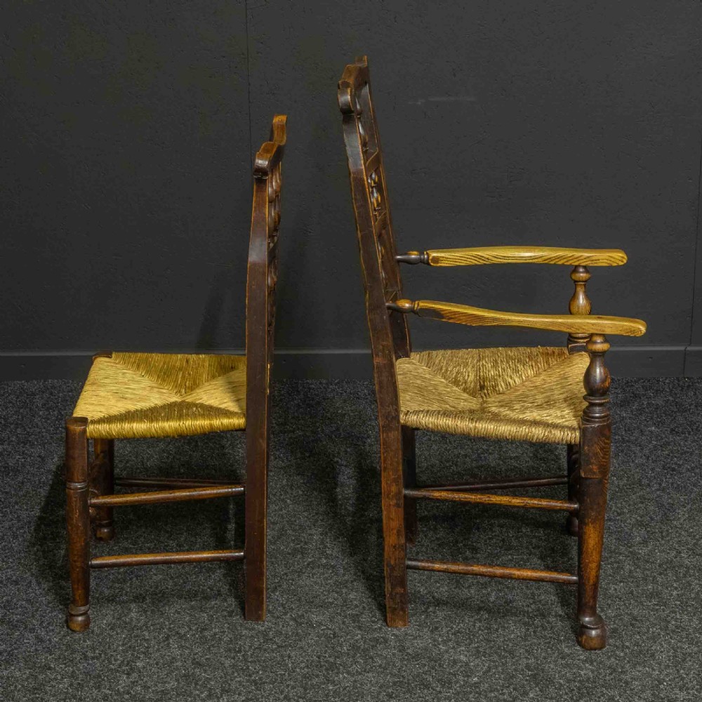 Set of Eight Country Chairs View VII