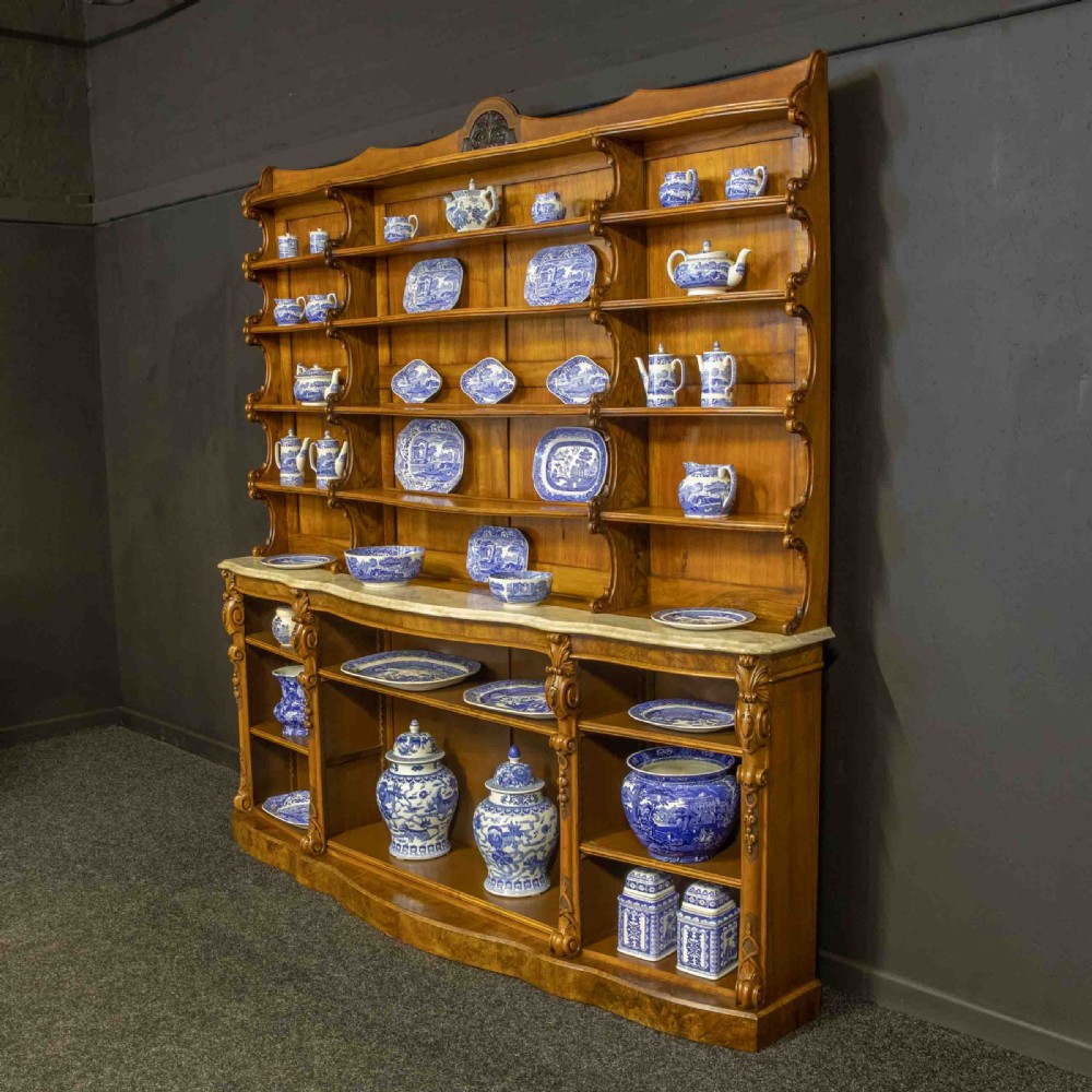 Victorian Walnut Display Bookcase View VI