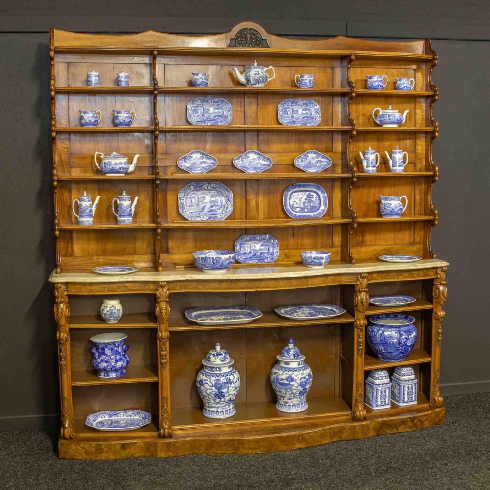 Victorian Walnut Display Bookcase View III