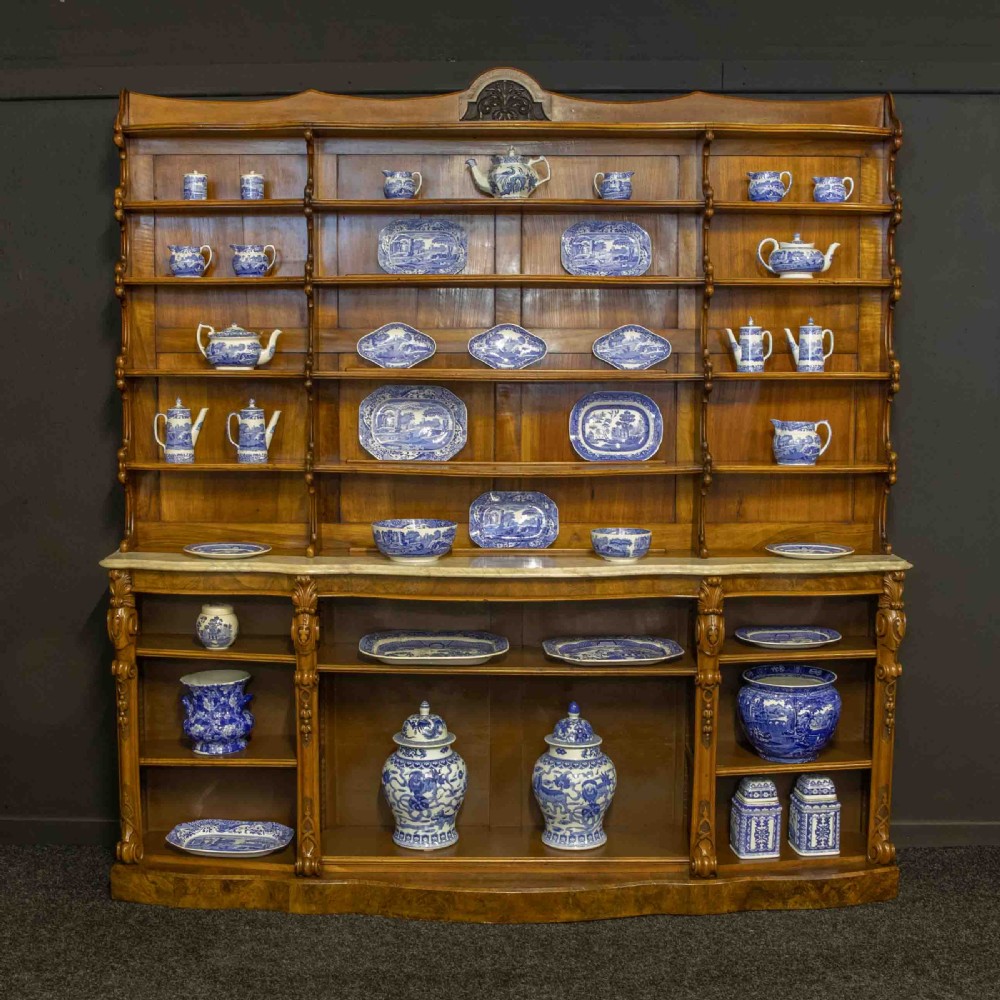 Victorian Walnut Display Bookcase View IV