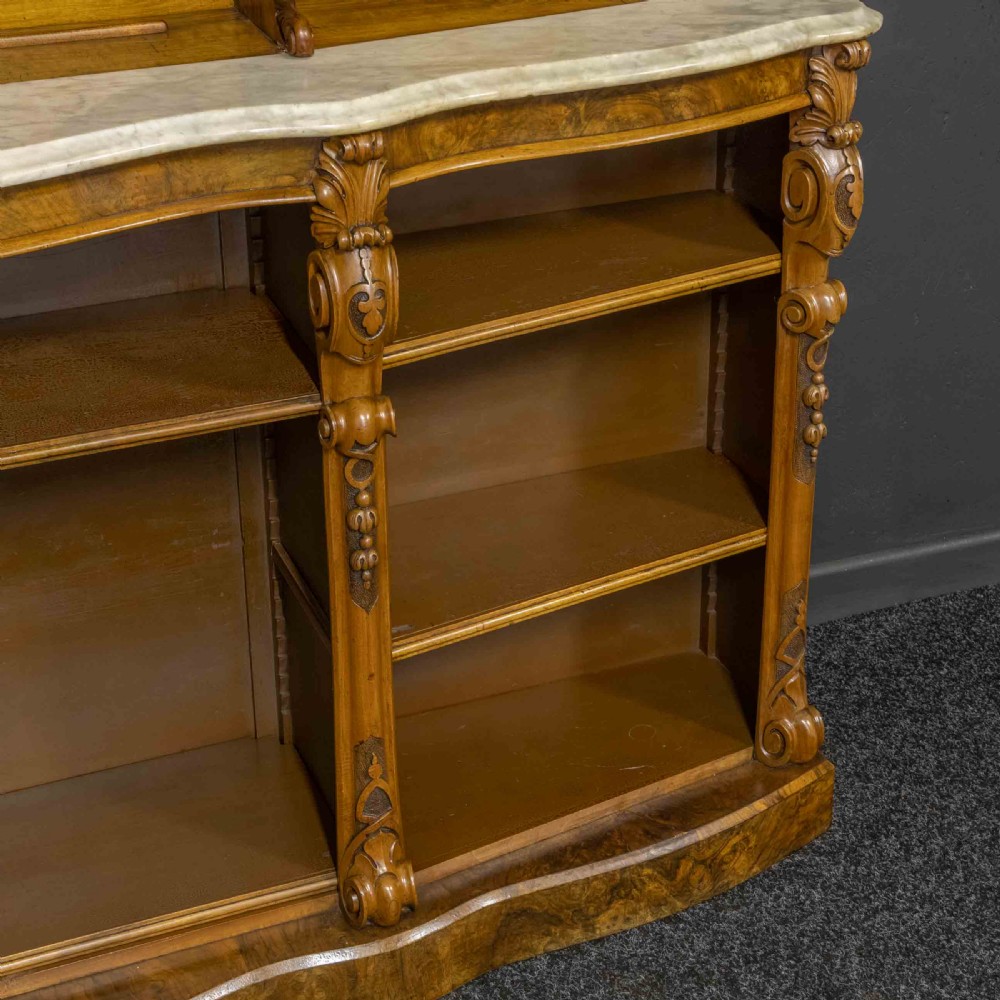 Victorian Walnut Display Bookcase View VIII