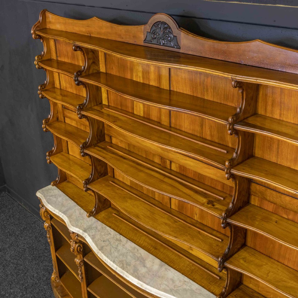 Victorian Walnut Display Bookcase View IX
