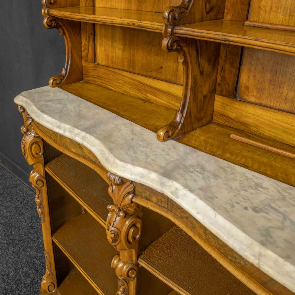 Victorian Walnut Display Bookcase View XV