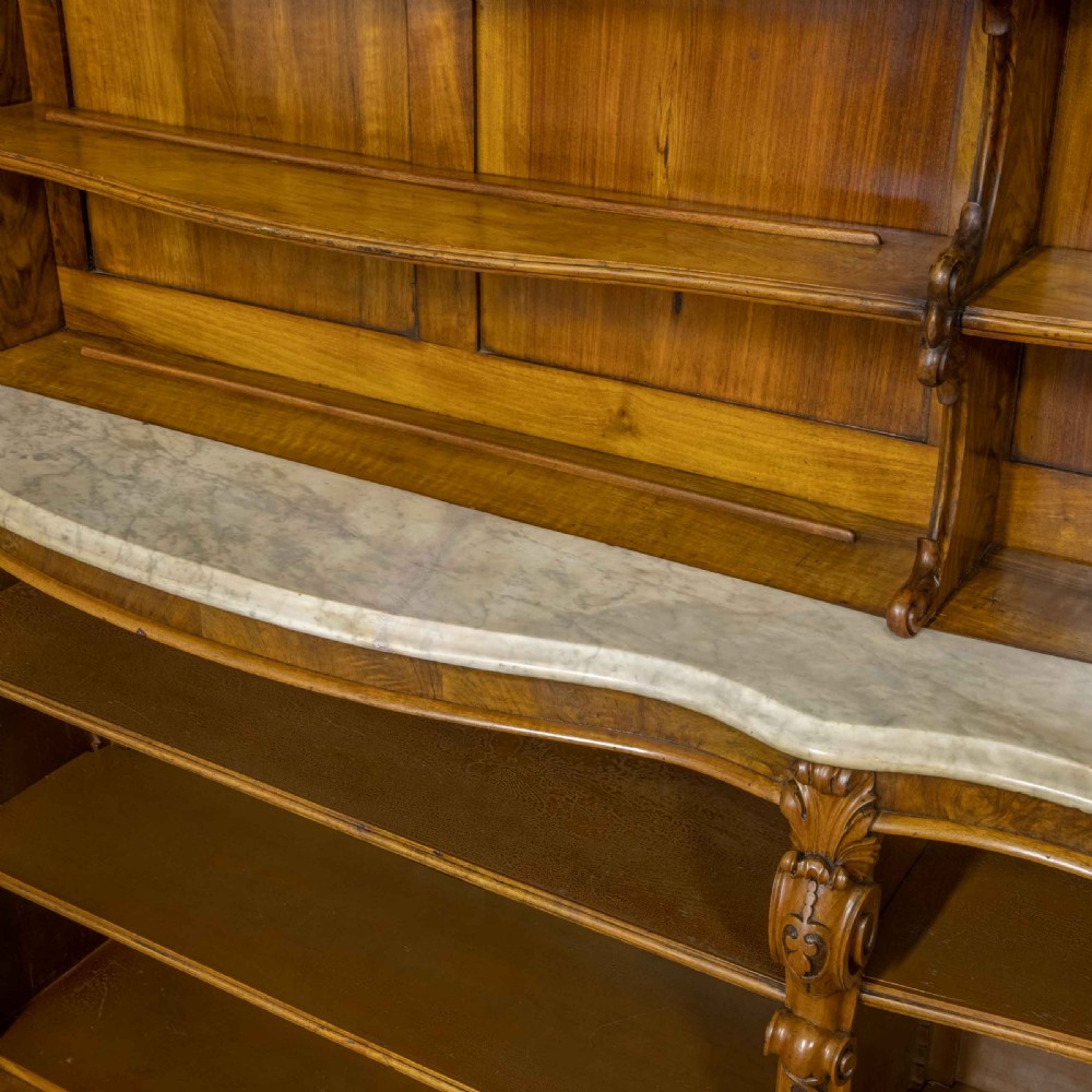 Victorian Walnut Display Bookcase View XVI