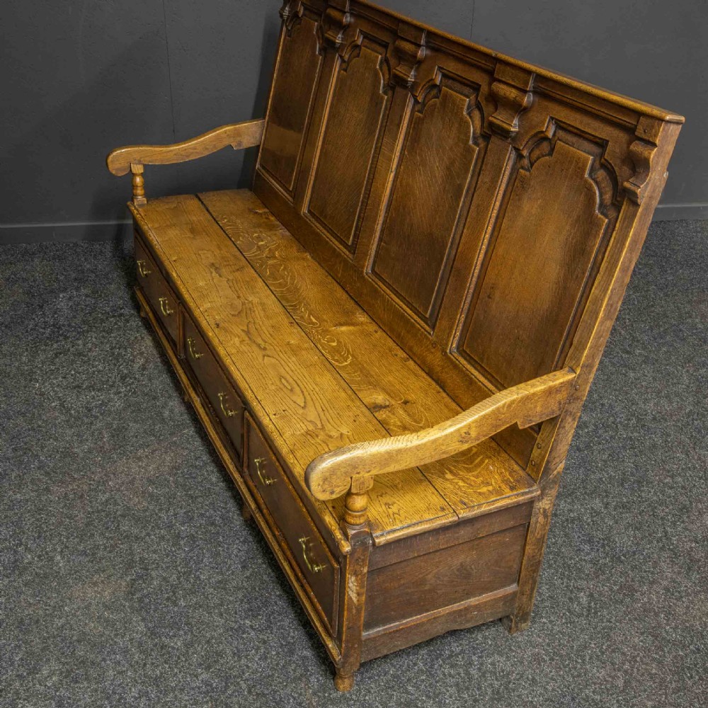 18th Century Oak Settle View VI