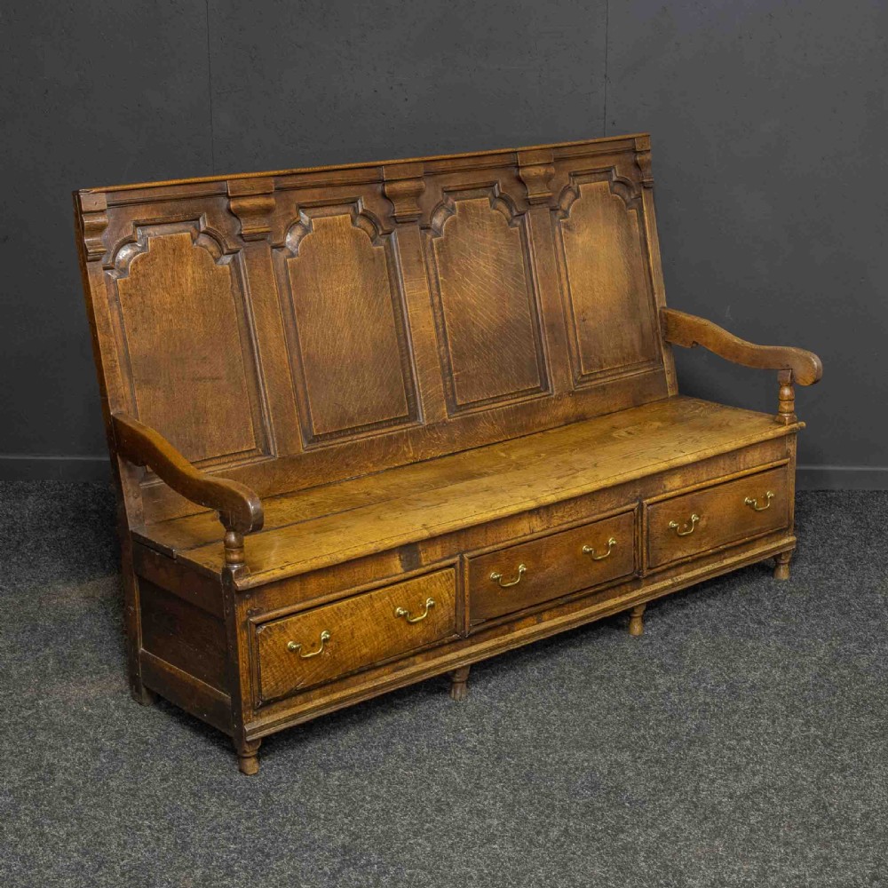 18th Century Oak Settle View XI