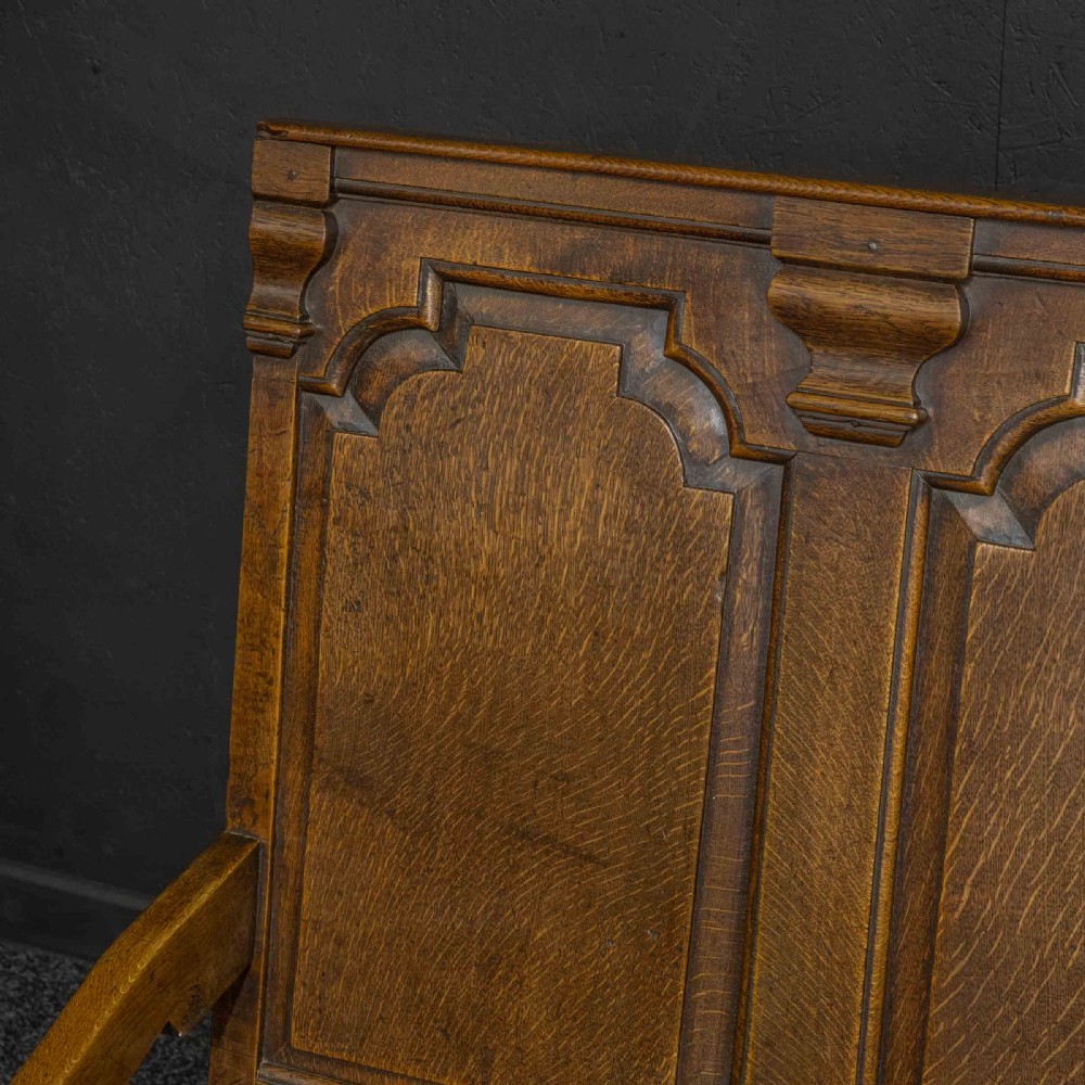 18th Century Oak Settle View XII