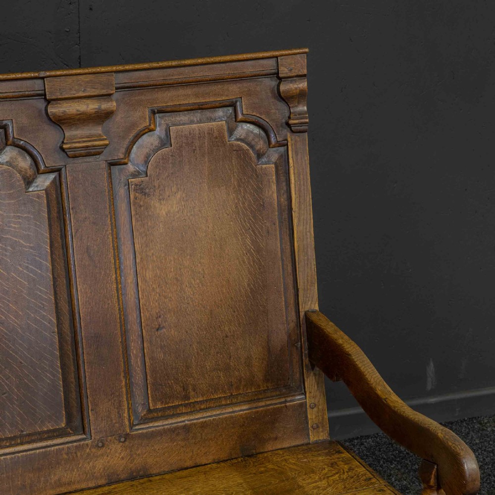 18th Century Oak Settle View XIII