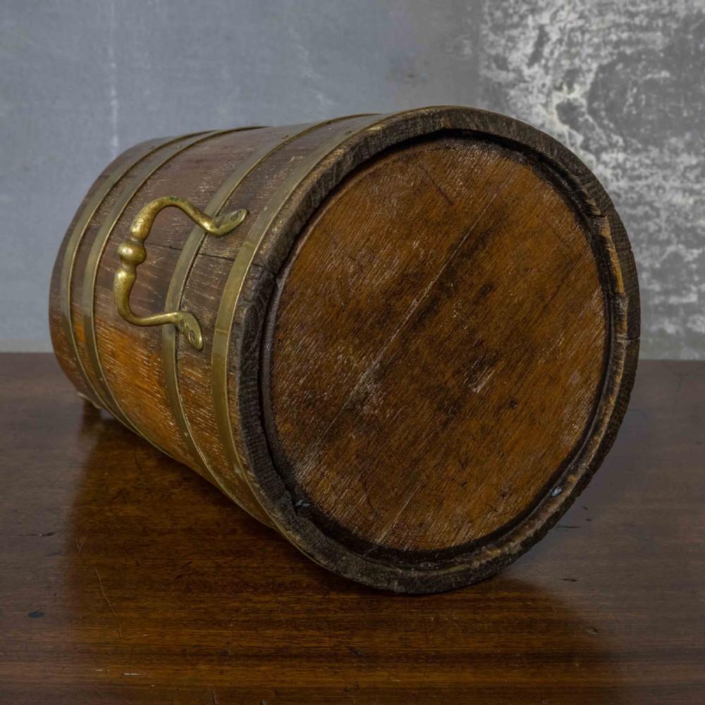 Edwardian Oak Coal Scuttle View IX