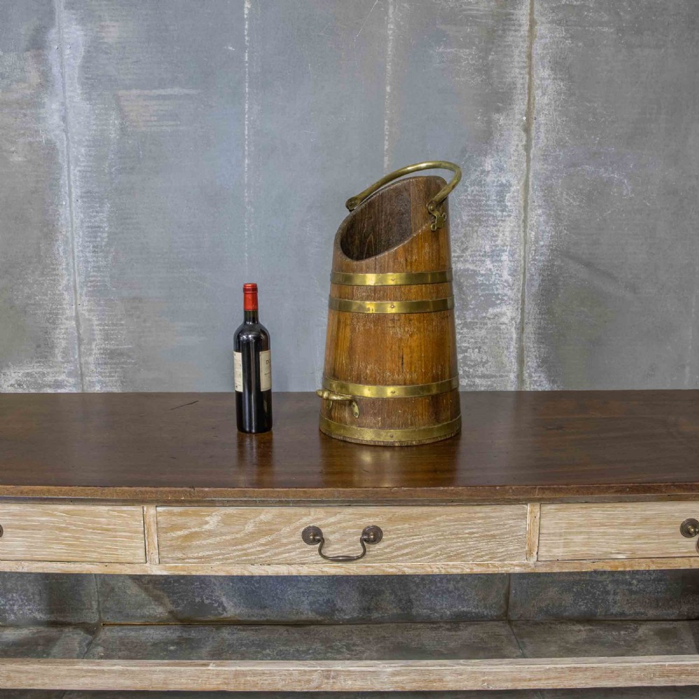Edwardian Oak Coal Scuttle View XI