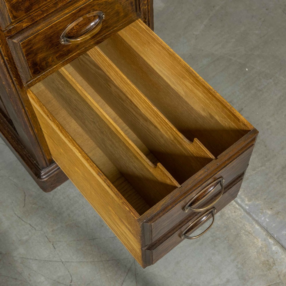 Edwardian Oak Roll Top Desk View V