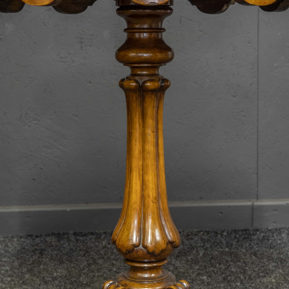 Victorian Walnut Tripod Table View VI