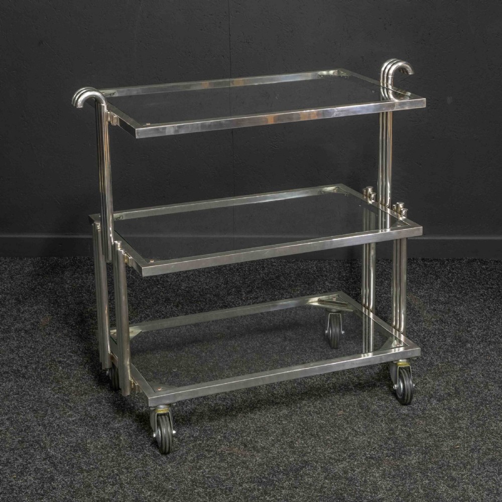 Rare Art Deco Tea Trolley View II