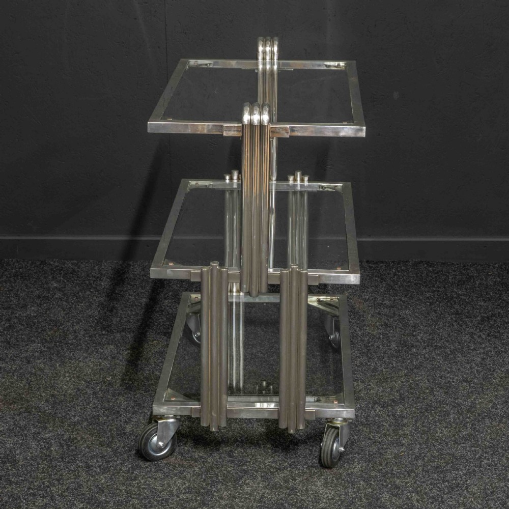 Rare Art Deco Tea Trolley View VI