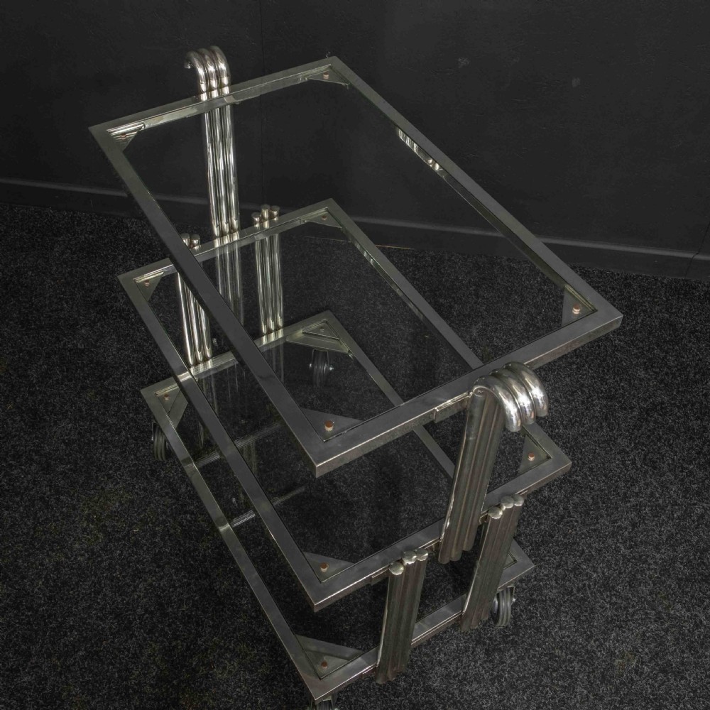 Rare Art Deco Tea Trolley View VII