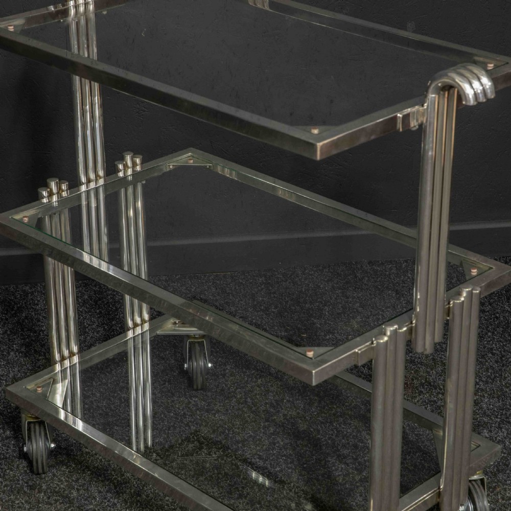 Rare Art Deco Tea Trolley View X