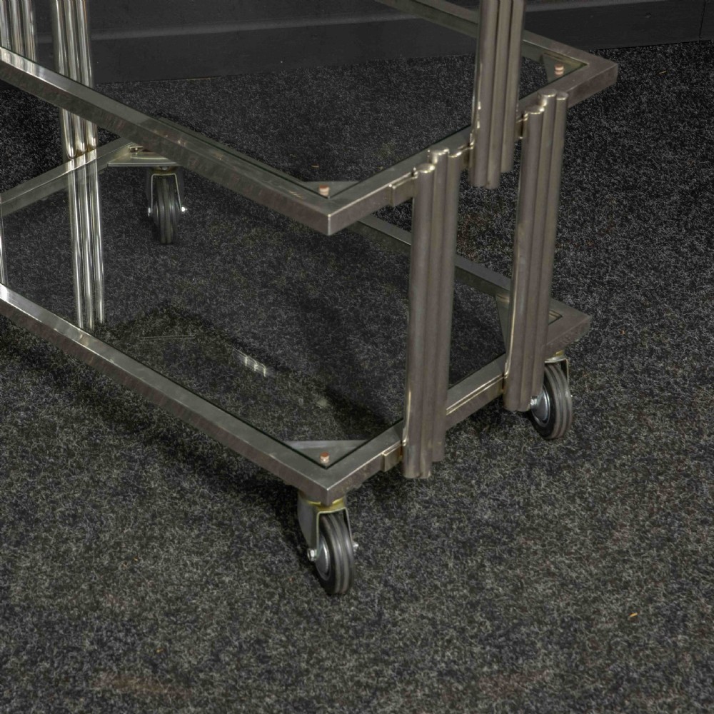 Rare Art Deco Tea Trolley View XI