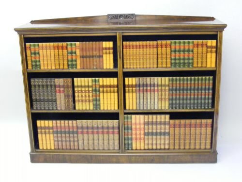 Victorian Rosewood Open Bookcase.