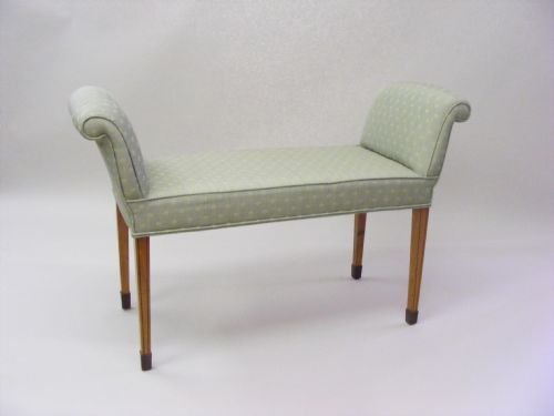 Edwardian Satinwood Window Seat.