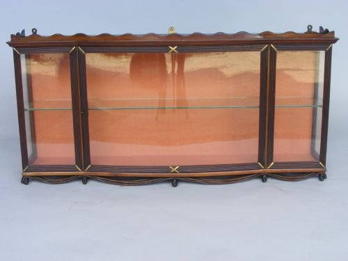 Edwardian Mahogany Wall/display Cabinet