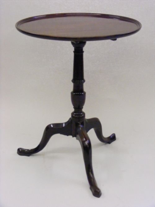 A Beautifully Drawn Cuban Mahogany Tripod Table.