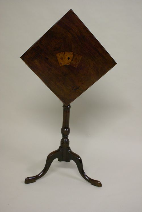 A Very Unusual and Original George III Mahogany Tripod Table.
