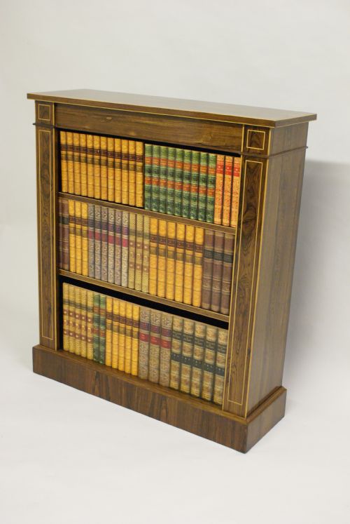A Late Victorian Rosewood Open Bookcase.