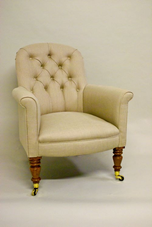 An Early Victorian Library/arm Chair.