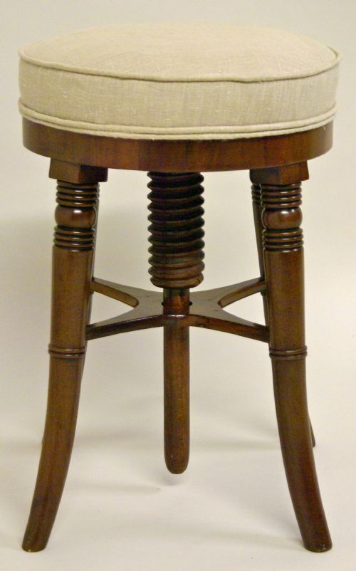 Late Regency Mahogany Music Stool