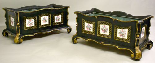 A Pair of Superb 19th Century Dutch Jardinieres