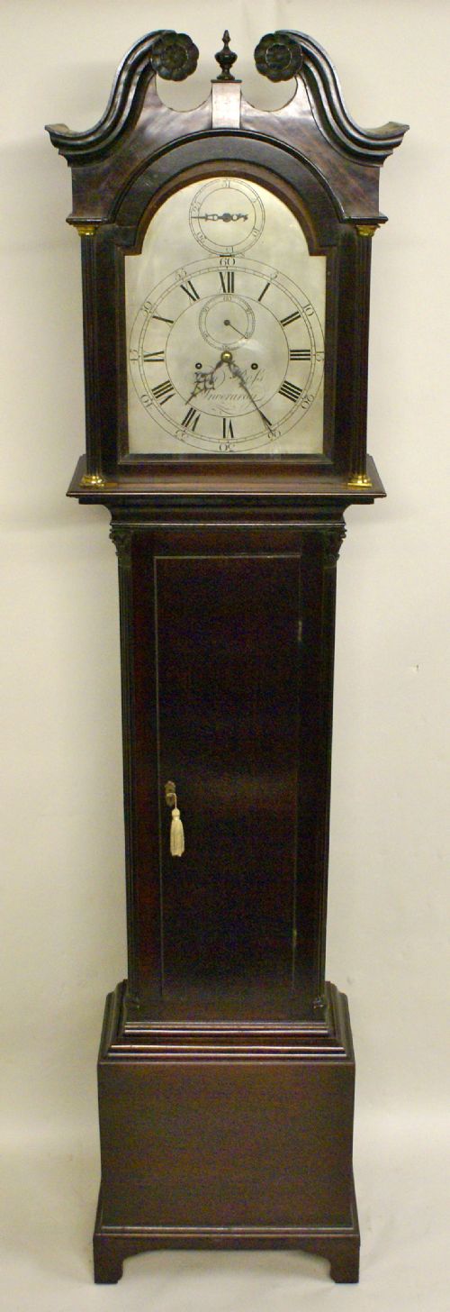 A Red Walnut Long Case Clock by John Ross of Inveraray