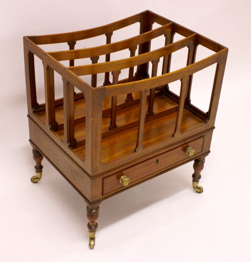 A Regency Mahogany Boat Shaped Canterbury.