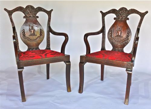 An Interesting Pair of Chinese Export Chairs