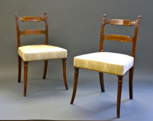 A Very Unusual Pair of Scottish Side Chairs