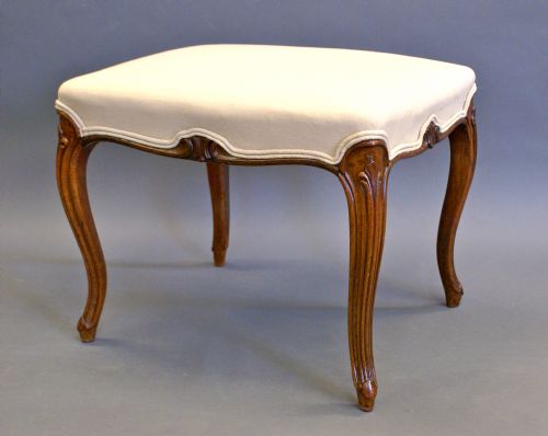 An Elegant Victorian Rosewood Stool