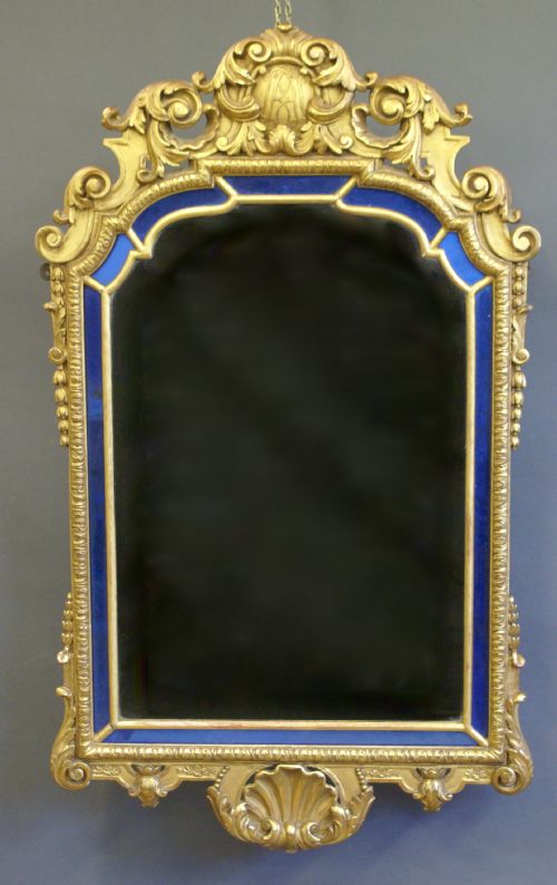A Fine Quality Carved and Gilded Wall Mirror