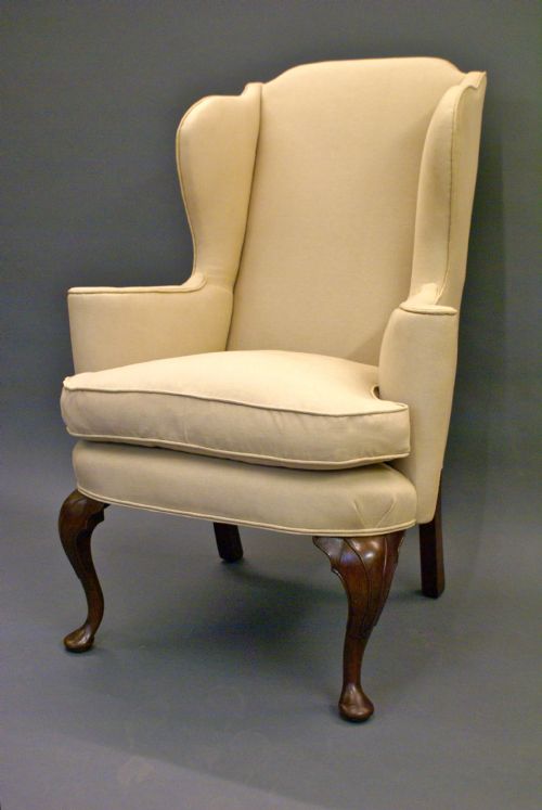 A George I Style Walnut Wing Chair