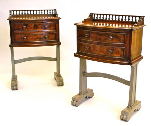 A Pair of 19th Century Bedside Tables