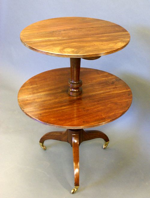 A Regency Period 2 Tier Folding Dumb Waiter