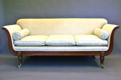 An Elegant Late Regency Mahogany Sofa