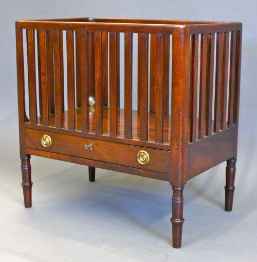 A Highly Unusual George III Mahogany Canterbury