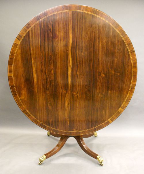 A High Quality Regency Rosewood Centre Table
