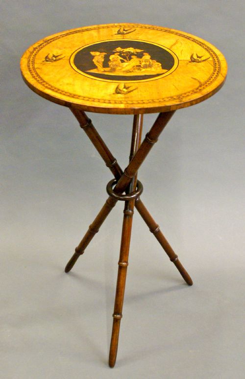 A Beautifully Inlaid Sorrento Ware Occasional Table