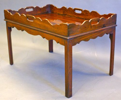 A Late Georgian Cuban Mahogany Butlers Tray