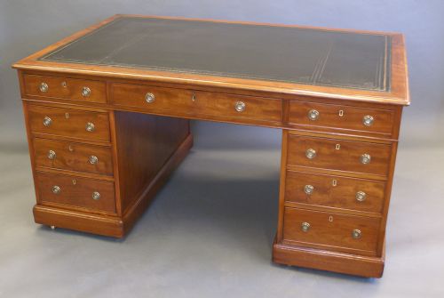 A Late Georgian Pale Mahogany Partners Desk