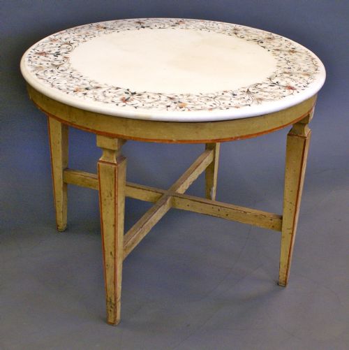 A 1920'S Marble Top Table