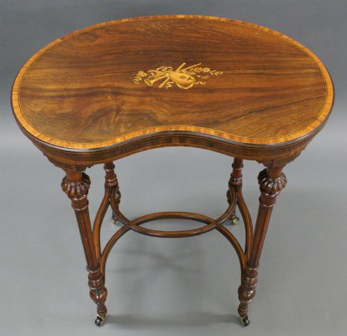A Most Unusual Kidney Shaped Table