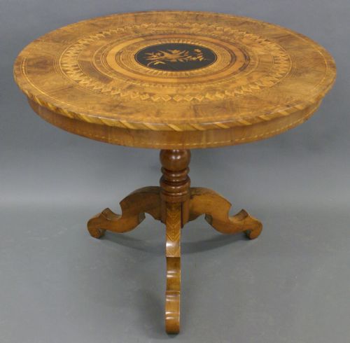 A 19th Century,sorrento Ware Gueridon or Centre Table.